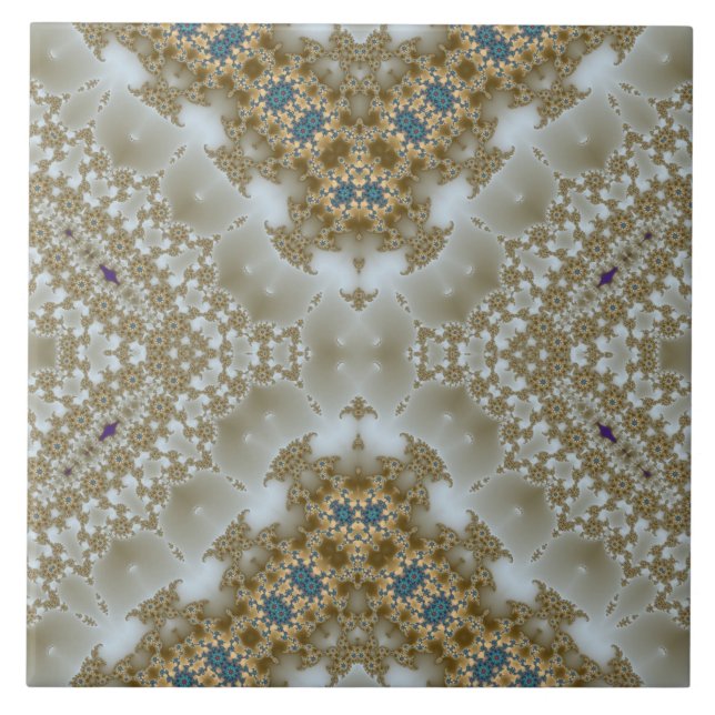 Azulejo De Cerâmica Ouro líquido clássico (Frente)