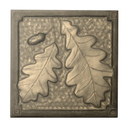 Azulejo De Cerâmica Ouro Oak Folha Cerâmica azulejo Decorriativa