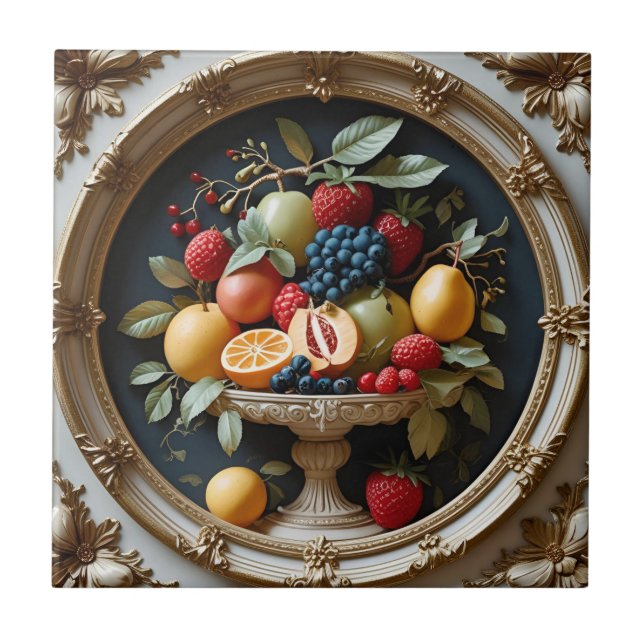 Azulejo De Cerâmica Ouro Orchard (Frente)