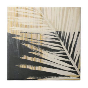 Azulejo De Cerâmica Ouro Raffia - Fronteiras Palm