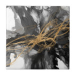 Azulejo De Cerâmica Ouro Vortex I<br><div class="desc">Ouro Vortex I por Jennifer Goldberger</div>