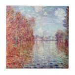 Azulejo De Cerâmica Outono em argentino por Claude Monet<br><div class="desc">Outono na Argentina (1873) de Claude Monet é uma pintura impressionista de arte natural que apresenta o rio Sena com árvores em cores de outono e argentino à distância. Sobre o artista: Claude Monet (1840-1926) foi o fundador do movimento de pintura impressionista francês, com a maioria de suas pinturas no...</div>