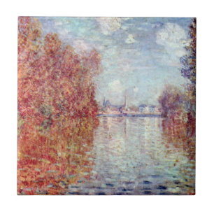 Azulejo De Cerâmica Outono em argentino por Claude Monet