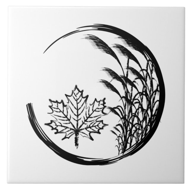 Azulejo De Cerâmica Outono / Queda (Frente)