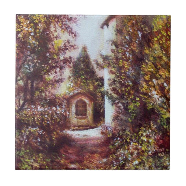 AZULEJO DE CERÂMICA  OUTONO SILENCIOSO NA FLUÊNCIA (Frente)