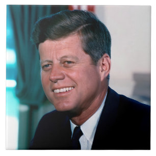Azulejo De Cerâmica Oval Presidente John Jack F. Kennedy