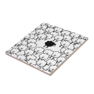 Azulejo De Cerâmica Ovelhas negras