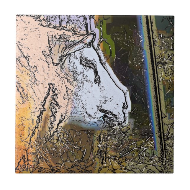 AZULEJO DE CERÂMICA  OVINO (Frente)