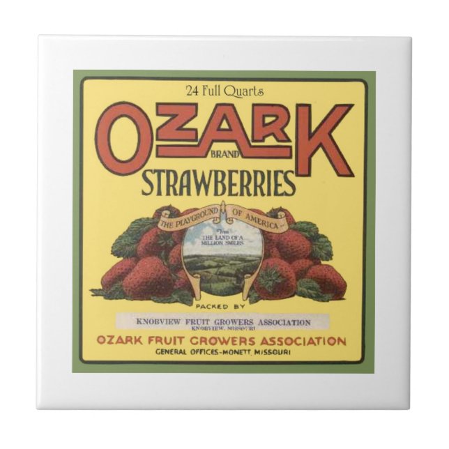 Azulejo De Cerâmica Ozark Strawberry (Frente)