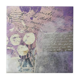 Azulejo De Cerâmica Pacotes roxos -