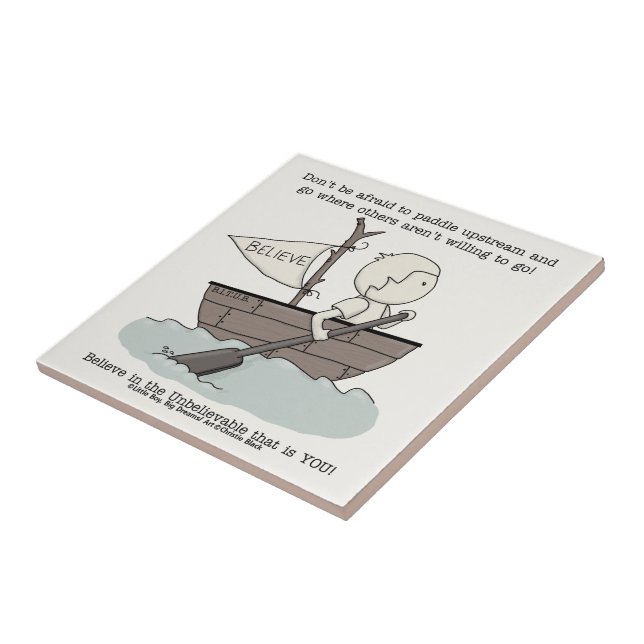 Azulejo De Cerâmica Paddle Upstream (Lateral)