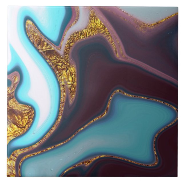 Azulejo De Cerâmica padrão abstrato. (Frente)