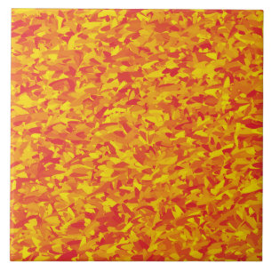 Azulejo De Cerâmica Padrão Abstrato Amarelo Laranja