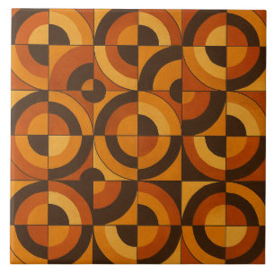 Azulejo De Cerâmica Padrão Abstrato Geométrico Moderno de Meados do Sé