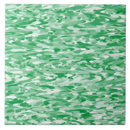 Azulejo De Cerâmica Padrão Abstrato Verde Branco
