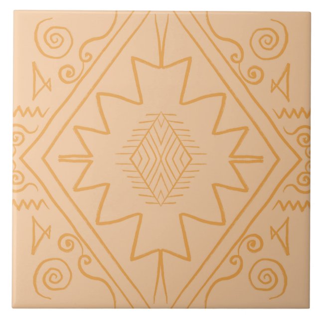 Azulejo De Cerâmica padrão africano (Frente)