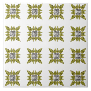 Azulejo De Cerâmica Padrão amarelo