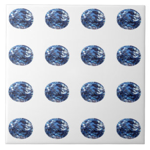 Azulejo De Cerâmica Padrão Aquamarine