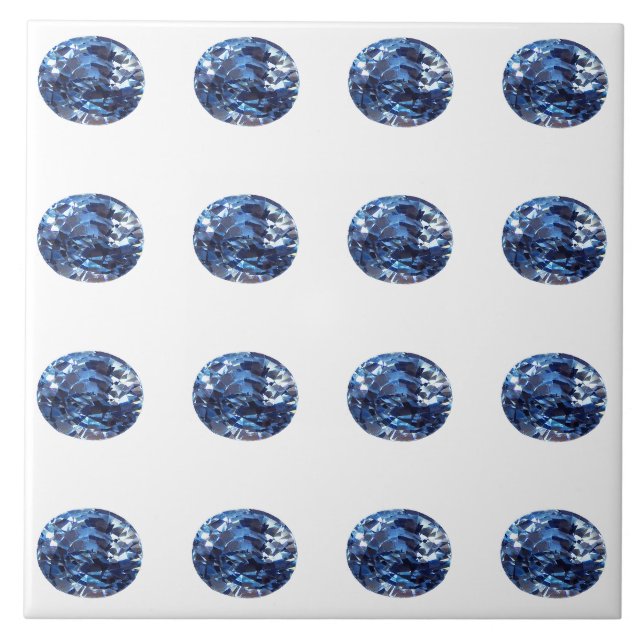Azulejo De Cerâmica Padrão Aquamarine (Frente)