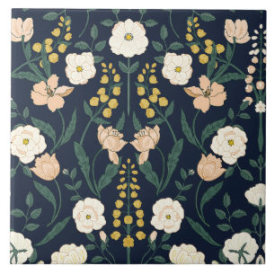 Azulejo De Cerâmica Padrão Art Nouveau William-Morris