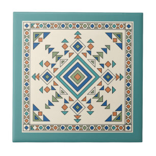 Azulejo De Cerâmica Padrão Azteca do Sudoeste