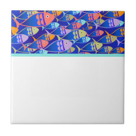 Azulejo De Cerâmica padrão azul abstrato