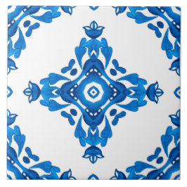 Azulejo De Cerâmica Padrão Azul Espanhol Português