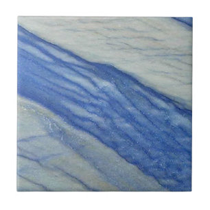 Azulejo De Cerâmica Padrão Azul Macaubas Marble 8