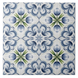 Azulejo De Cerâmica Padrão Blue Dutch Delft