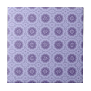 Azulejo De Cerâmica Padrão bonito na Lavanda nº 2