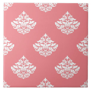 Azulejo De Cerâmica Padrão bonito, vitoriano, belo rosa artístico