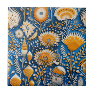 Azulejo De Cerâmica Padrão Botânico de Aves Exóticas Chinoiserie (7)