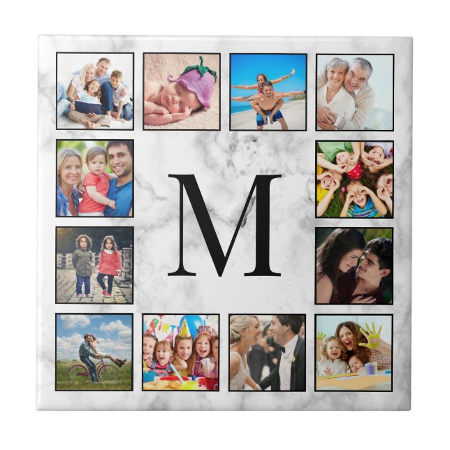 Azulejo De Cerâmica Padrão Branco da Pedra Marble (Frente)