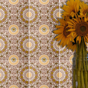 Azulejo De Cerâmica Padrão caleidoscópico etônico-boêmico de tertões