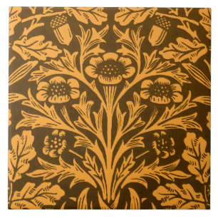 Azulejo De Cerâmica Padrão Carvalho Dourado Outono Vintage William Mor
