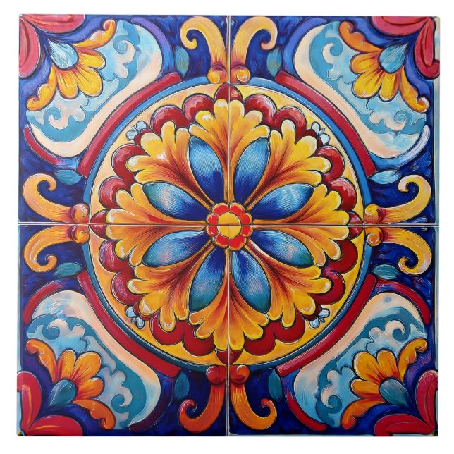Azulejo De Cerâmica Padrão cinco de maio (Frente)
