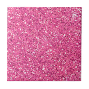 Azulejo De Cerâmica Padrão cintilante rosa