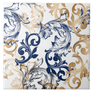 Azulejo De Cerâmica Padrão Clássico Retro em Estilo Barroco
