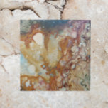 Azulejo De Cerâmica Padrão Colorido de Pedra do Jasper<br><div class="desc">Azulejo cerâmico que apresenta uma foto de uma pedra colorida do Jasper,  às vezes chamada Agate de Imagem. Selecione o tamanho do seu azulejo. Faz um excelente trivet para a cozinha. Por favor,  note que não há pedra real neste produto.</div>