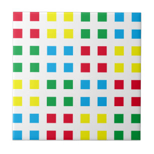 Azulejo De Cerâmica Padrão colorido geométrico