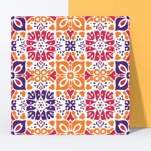 Azulejo De Cerâmica Padrão Colorido Moderno Decor Doméstico Floral