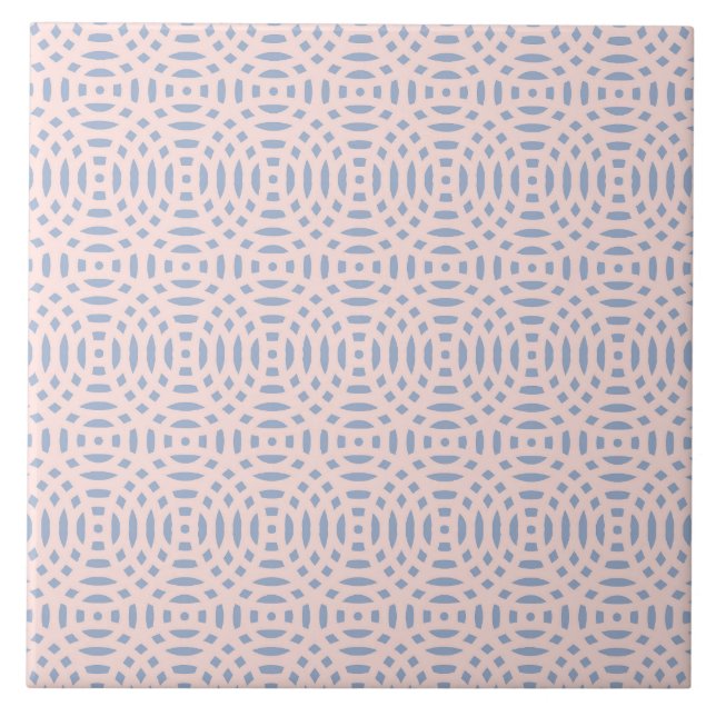 Azulejo De Cerâmica padrão contínuo de formas circulares (Frente)