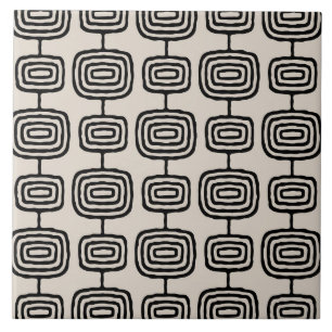 Azulejo De Cerâmica Padrão de Abstrato de Anéis Atômicos