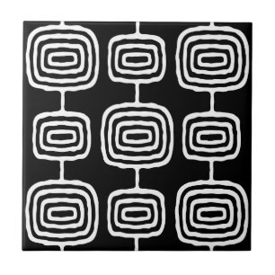 Azulejo De Cerâmica Padrão de Abstrato de Anéis Atômicos MCM