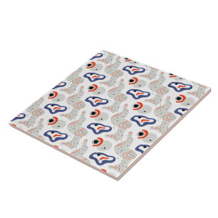 Azulejo De Cerâmica Padrão de Abstrato de na moda e Curbs