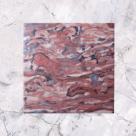 Azulejo De Cerâmica Padrão de Abstrato de Pedra Mineral Vermelha