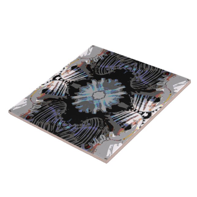 Azulejo De Cerâmica Padrão de Abstrato do Sea Shell (Lateral)