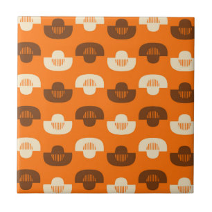 Azulejo De Cerâmica Padrão de Abstrato Geométrico Moderno do meio sécu