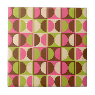 Azulejo De Cerâmica Padrão de Abstrato Geométrico Moderno do meio sécu