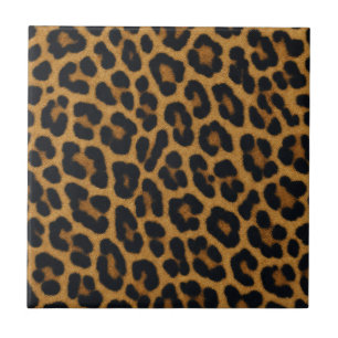 Azulejo De Cerâmica Padrão de Animal de Pele de Leopardo